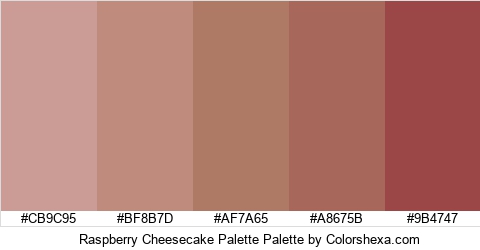 Raspberry Cheesecake Palette Colors Logo