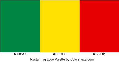Rasta Flag Logo Colors Logo