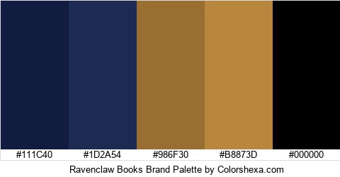 Ravenclaw Books Brand Colors Logo