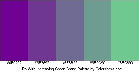Rb With Increasing Green Brand Colors Logo