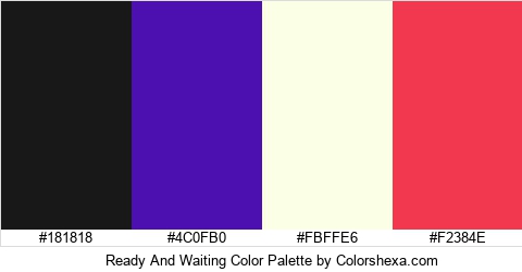 Ready And Waiting Color Colors Logo