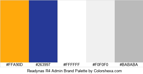 Readynas R4 Admin Brand Colors Logo
