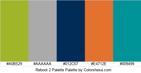 Reboot 2 Palette Colors Logo