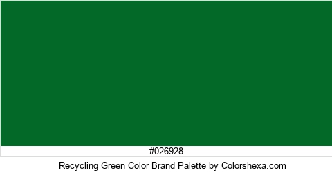 Recycling Green Color Brand Colors Logo