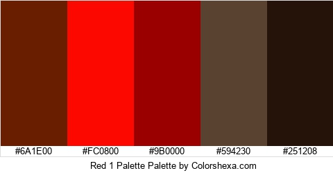 Red 1 Palette Colors Logo