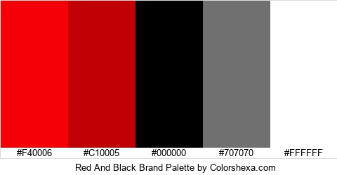 Red And Black Brand Colors Logo
