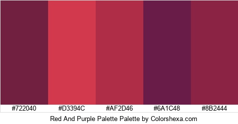Red And Purple Palette Colors Logo