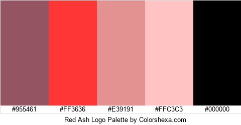 Red Ash Logo Colors Logo