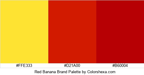 Red Banana Brand Colors Logo