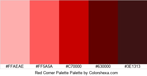Red Corner Palette Colors Logo
