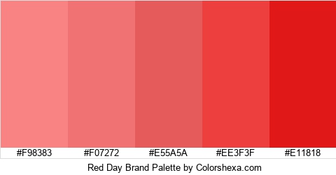 Red Day Brand Colors Logo