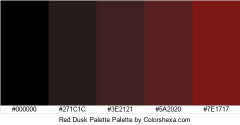 Red Dusk Palette Colors Logo