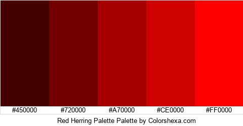 Red Herring Palette Colors Logo