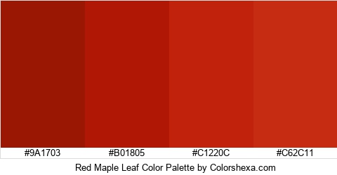 Red Maple Leaf Color Colors Logo