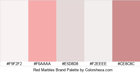 Red Marbles Brand Colors Logo