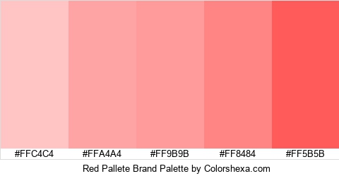 Red Pallete Brand Colors Logo