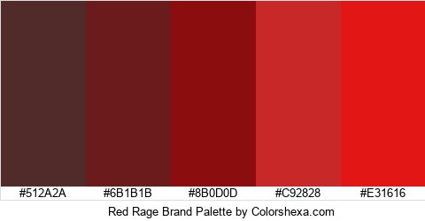 Red Rage Brand Colors Logo
