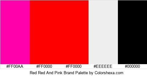 Red Red And Pink Brand Colors Logo