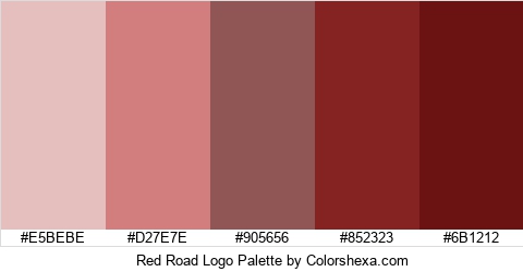 Red Road Logo Colors Logo