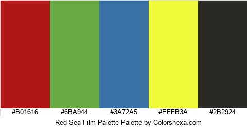 Red Sea Film Palette Colors Logo