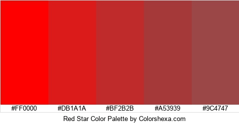 Red Star Color Colors Logo
