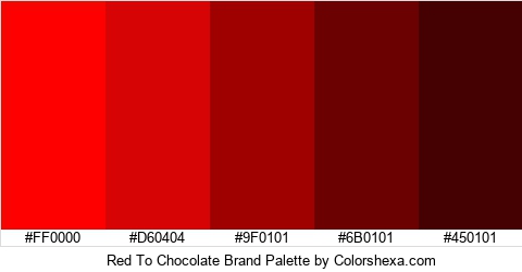 Red To Chocolate Brand Colors Logo