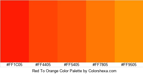 Red To Orange Color Colors Logo