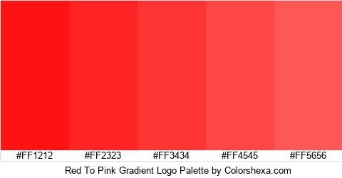Red To Pink Gradient Logo Colors Logo