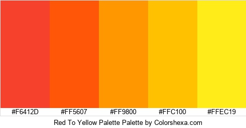 Red To Yellow Palette Colors Logo