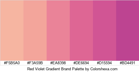Red Violet Gradient Brand Colors Logo