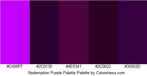Redemption Purple Palette Colors Logo