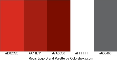 Redis Logo Brand Colors Logo