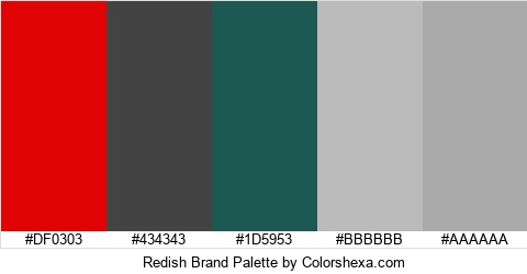 Redish Brand Colors Logo