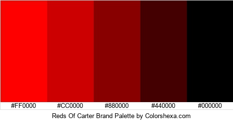 Reds Of Carter Brand Colors Logo