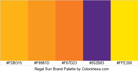Regal Sun Brand Colors Logo