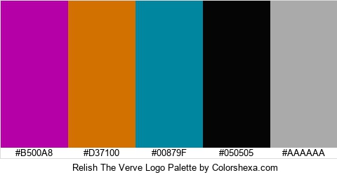Relish The Verve Logo Colors Logo