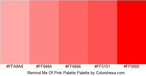 Remind Me Of Pink Palette Colors Logo