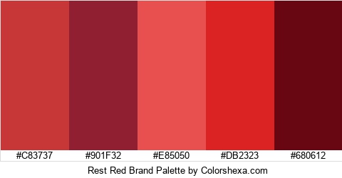 Rest Red Brand Colors Logo