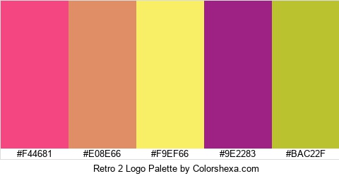 Retro 2 Logo Colors Logo
