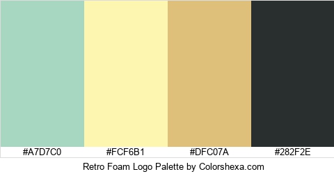 Retro Foam Logo Colors Logo