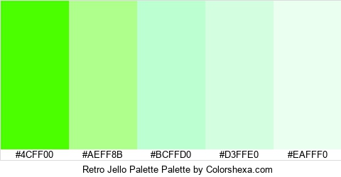 Retro Jello Palette Colors Logo