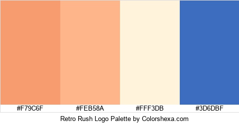 Retro Rush Logo Colors Logo