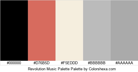 Revolution Music Palette Colors Logo