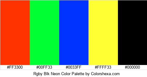 Rgby Blk Neon Color Colors Logo