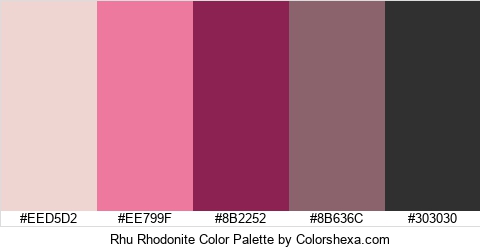 Rhu Rhodonite Color Colors Logo