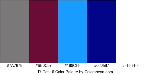 Ri Test 6 Color Colors Logo