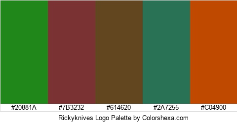 Rickyknives Logo Colors Logo