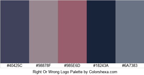 Right Or Wrong Logo Colors Logo