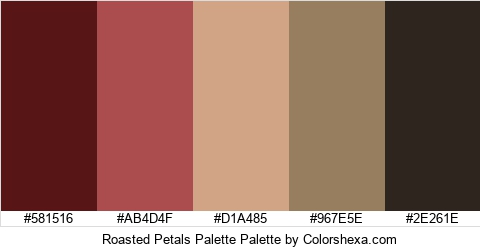 Roasted Petals Palette Colors Logo