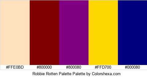 Robbie Rotten Palette Colors Logo